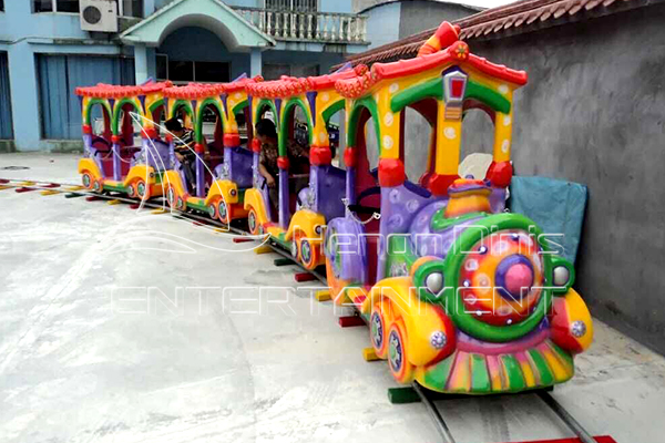 Cartoon Track Train Carnival Family Rides