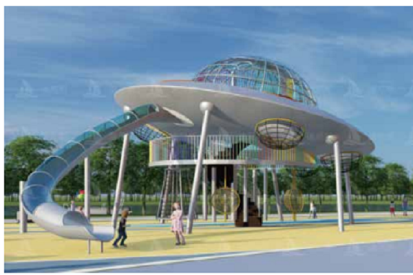 spaceship stainless steel slide