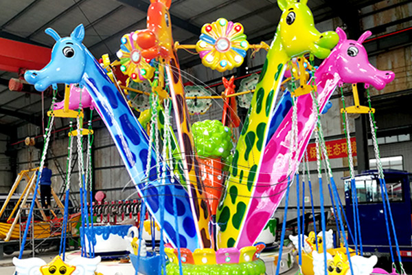 Giraffe flying chair ride for sale